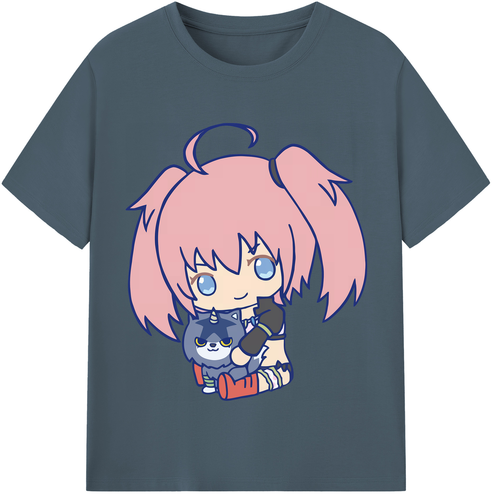 （画像用） 転スラ Regarding Reincarnated to Slime 綿100％半袖Tシャツ（フロントプリント）